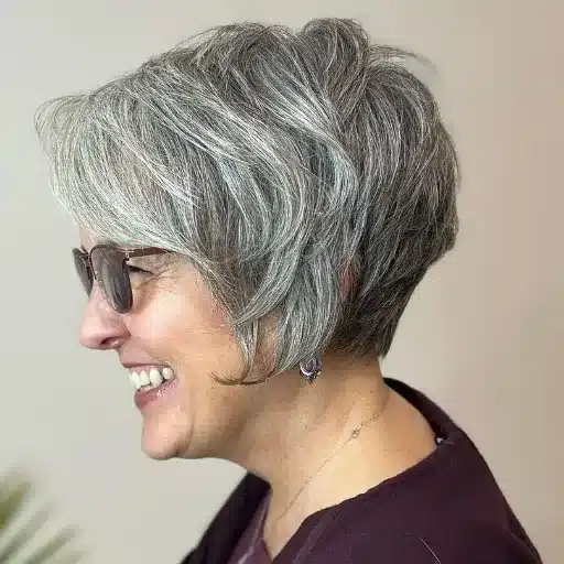 care tips for short haircuts in women over 50