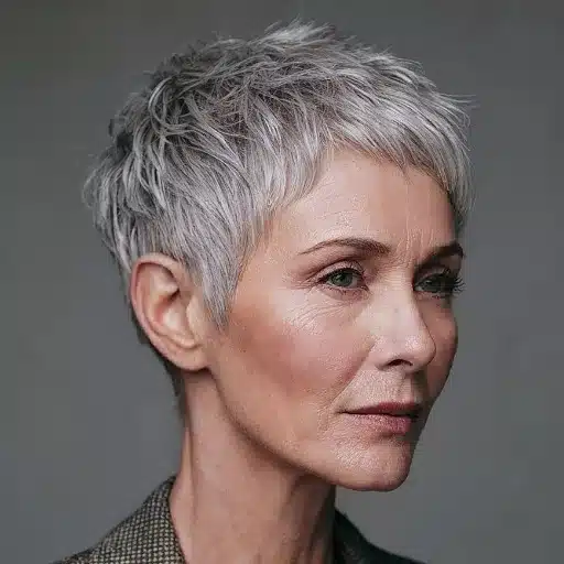 coloring short hair embracing gray and beyond